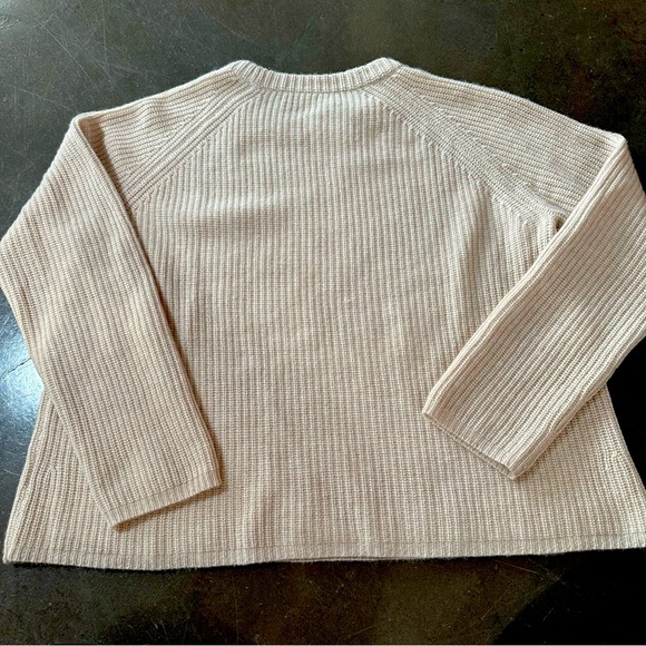 Jenni Kayne Cashmere Fisherman Sweater Oatmeal XXL - Picture 7 of 16